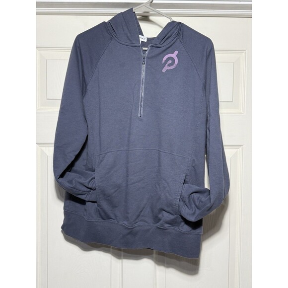 Peloton Tops - Peloton Women's Quarter Zip Jacket Blue Hoodie Size M Comfort Sweater Comfort‎
